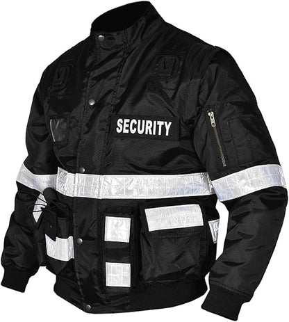 Mens 2 in 1 Oxford Security Doorman Vest, Jacket with Removable Sleeves