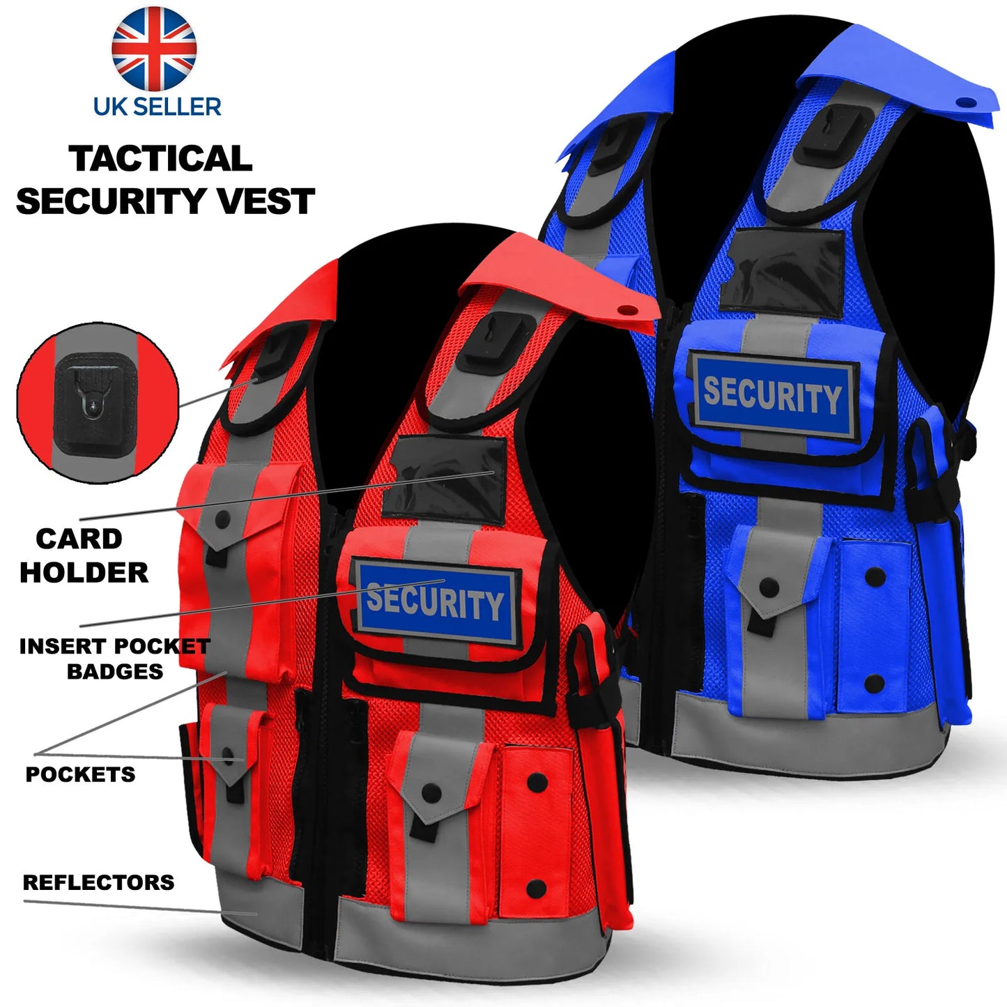 Tactical Security Dog Handler Vest Enforcement CCTV Tac Vest Ultra