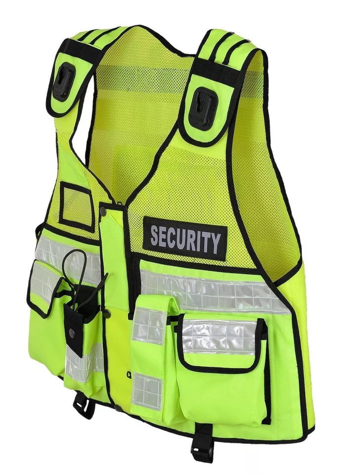 Hi Viz Orange Tactical Vest Security Enforcement CCTV, Dog Handler, Press, Event