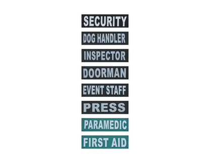 Tactical Vest Security, Enforcement, CCTV, Dog Handler, Press, High Visibility