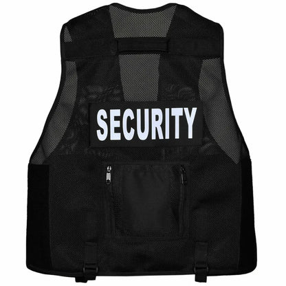 Black Tactical Vest Security, Dog Handler, Press, Paramedics, First Aid