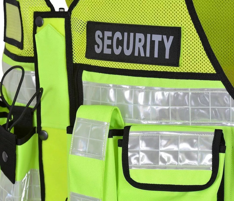 Tactical Vest Security, Enforcement, CCTV, Dog Handler, Press, High Visibility