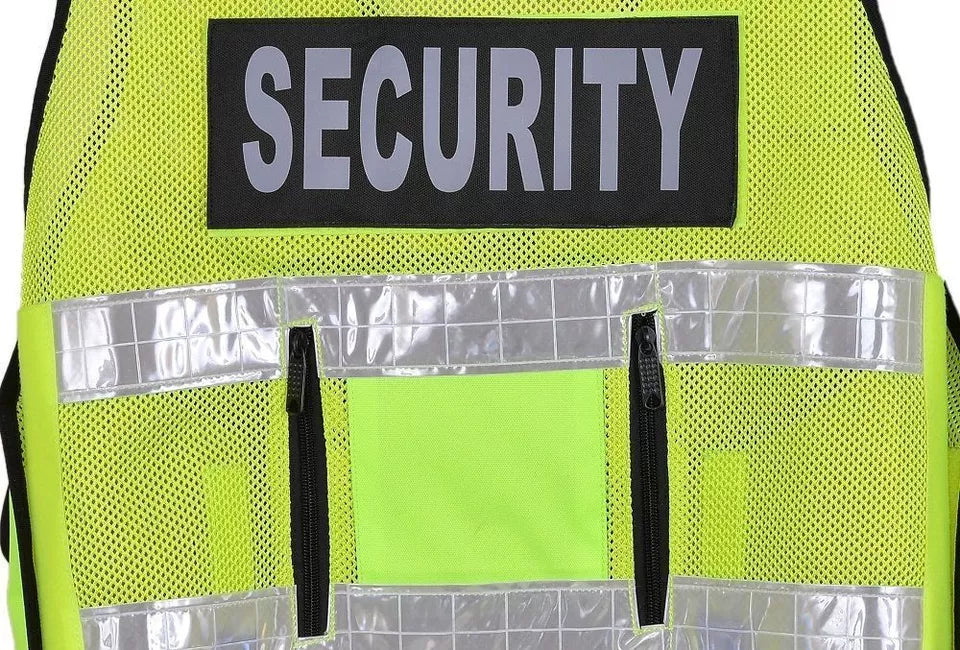 Tactical Vest Security, Enforcement, CCTV, Dog Handler, Press, High Visibility