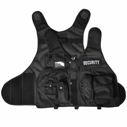 Black Tactical Vest Security, Dog Handler, Press, Paramedics, First Aid